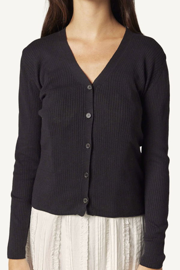 amente V-Neck Cotton Cardigan
