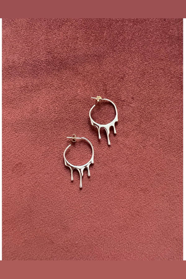 Océanne Drip Earrings with Stainless Steel Stud