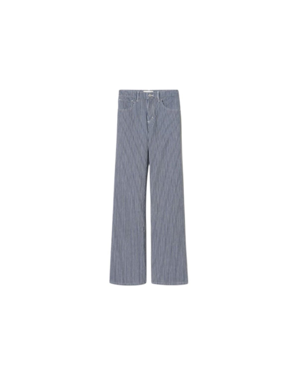 Nili Lotan Celia Striped Jean - Railroad Stripe Rinse - Image 1 of 8