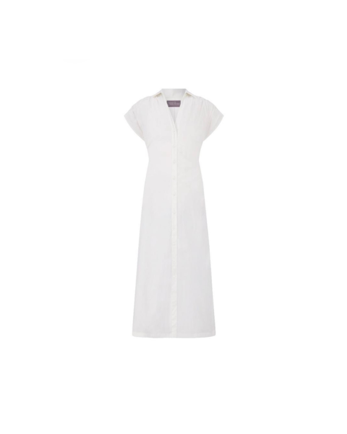 Lela Rose Cotton Poplin Tie Waist Dress - White - Image 1 of 6