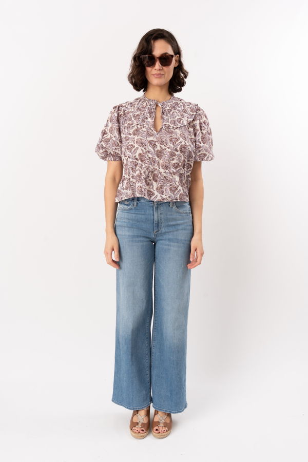 Ulla Johnson Elvie Short Sleeve Top - Meadow