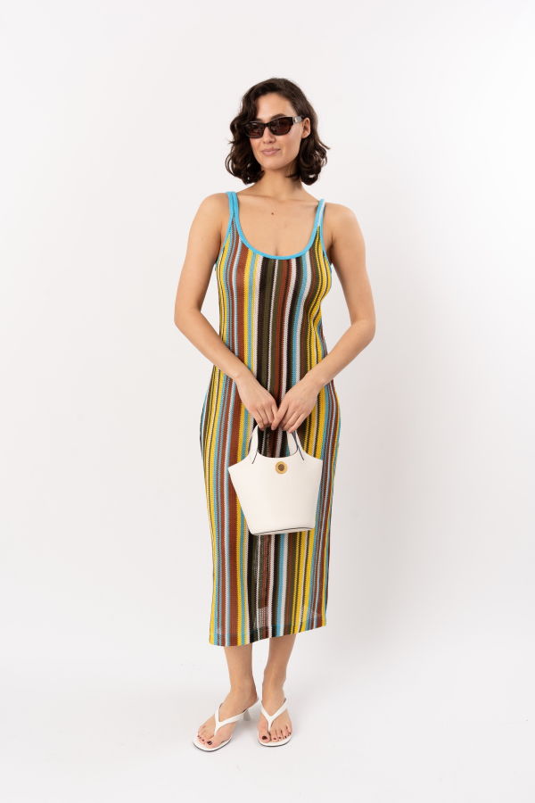 Staud Jessica Dress - Skate Stripe