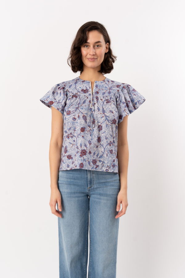 Ulla Johnson Perline S/S Cotton Blouse - Gardenia