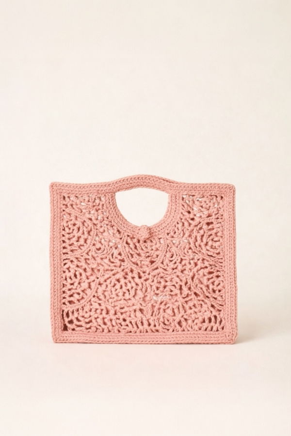 BTB Lacera Top Handle Tote - Petal