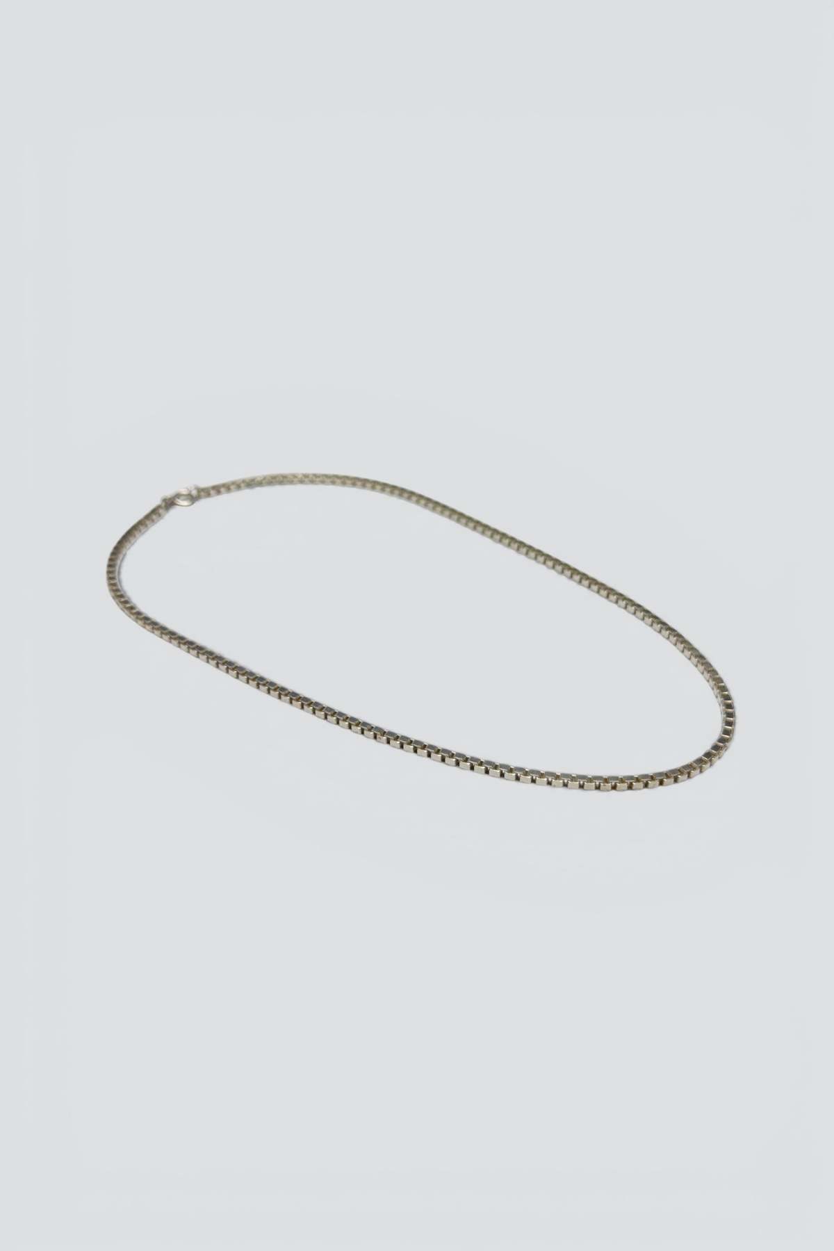 Vintage Box Chain Necklace - Sterling Silver - Image 2 of 3