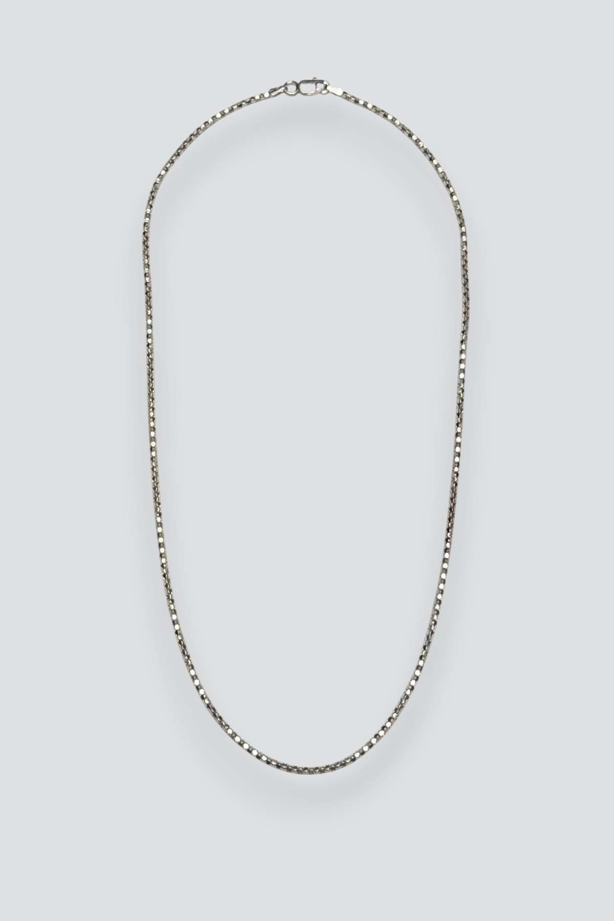 Vintage Dot Set Chain Necklace - Sterling Silver - Image 1 of 3