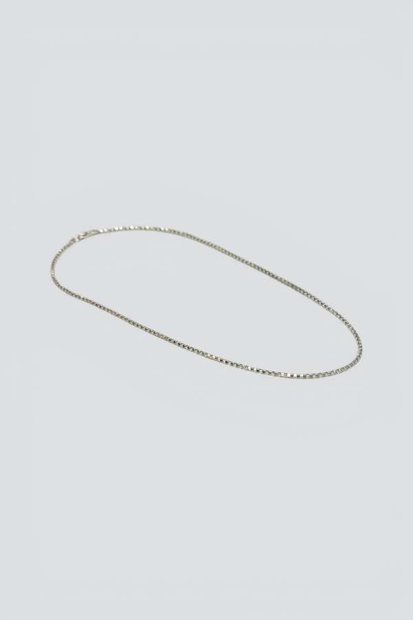 Vintage Dot Set Chain Necklace - Sterling Silver
