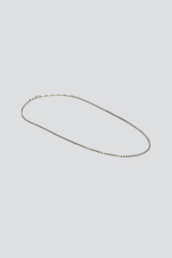 Vintage Dot Set Chain Necklace - Sterling Silver