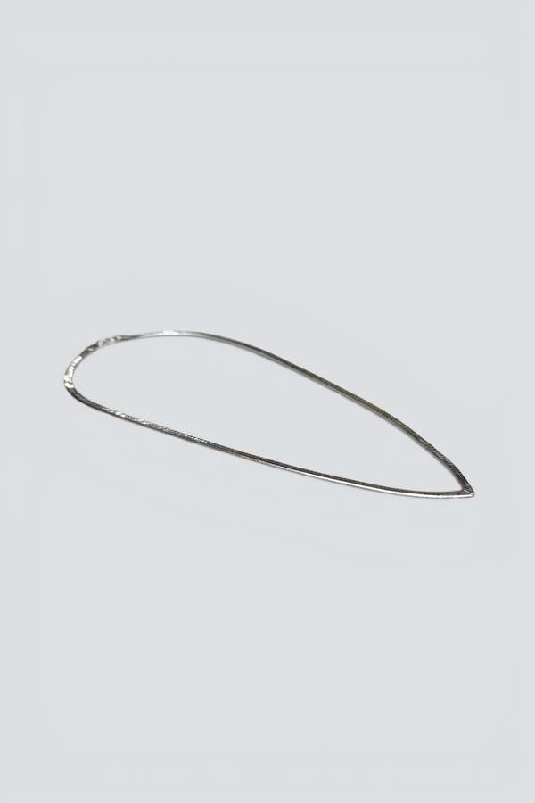 Vintage Pointed Herringbone Necklace - Sterling Silver