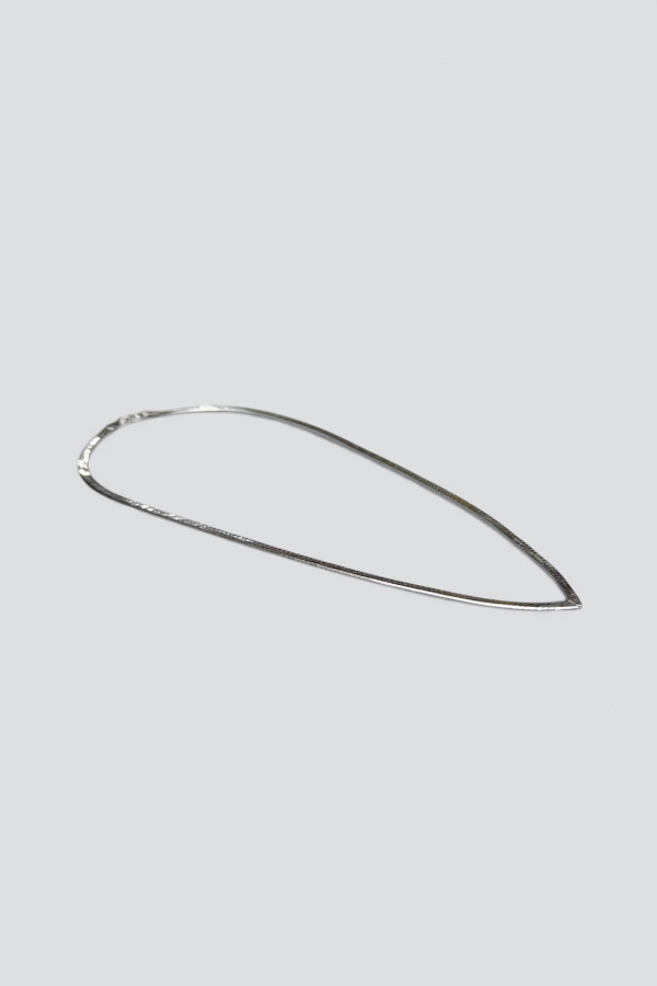 Vintage Pointed Herringbone Necklace - Sterling Silver