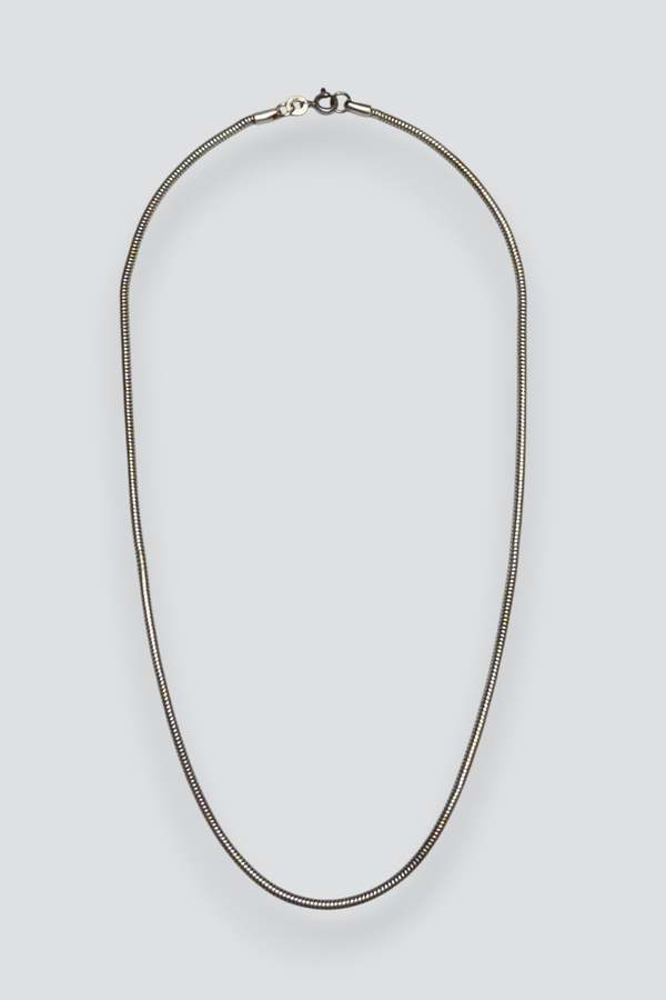 Vintage Snake Chain Necklace - Sterling Silver