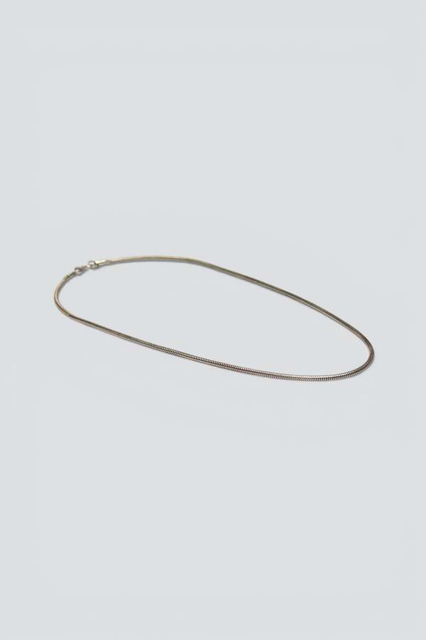 Vintage Snake Chain Necklace - Sterling Silver