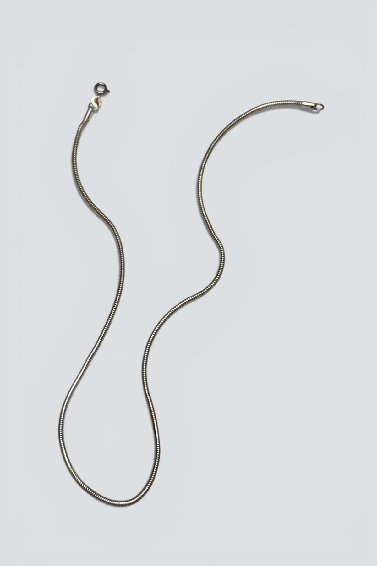 Vintage Snake Chain Necklace - Sterling Silver - Image 3 of 3