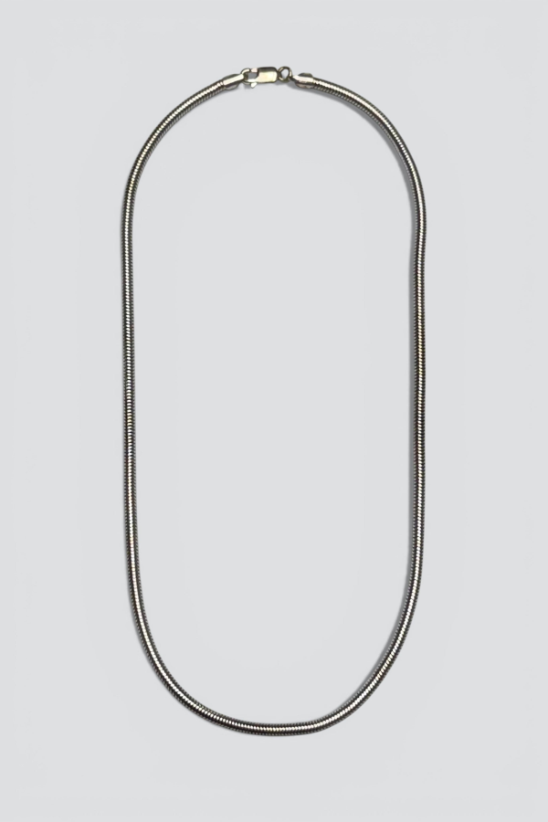 Vintage Snake Chain Necklace - Sterling Silver