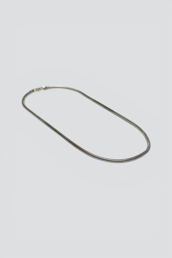 Vintage Snake Chain Necklace - Sterling Silver