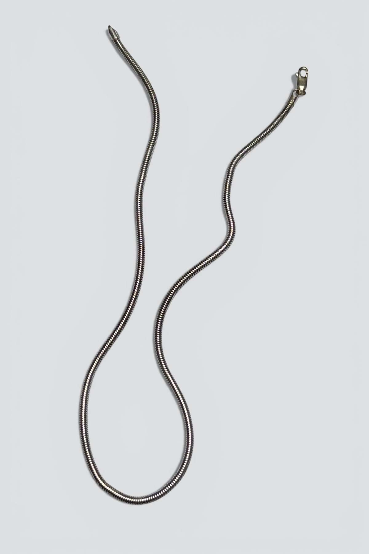 Vintage Snake Chain Necklace - Sterling Silver - Image 3 of 3