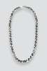 Vintage Twisted Sequin Chain Necklace - Sterling Silver - Thumbnail 1