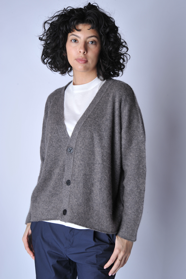 Oyuna Earthy Ila Cashmere Cardigan - Brown