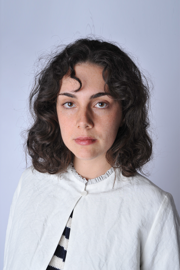 A Punto B Meringue Linen Jacket With Ruffle Collar