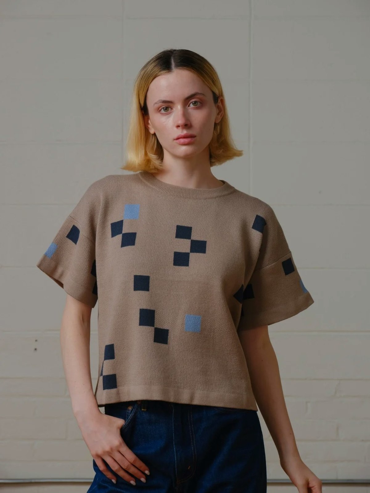 THE ENDERY Albers Short Sleeve Sweater - Image 2 of 6