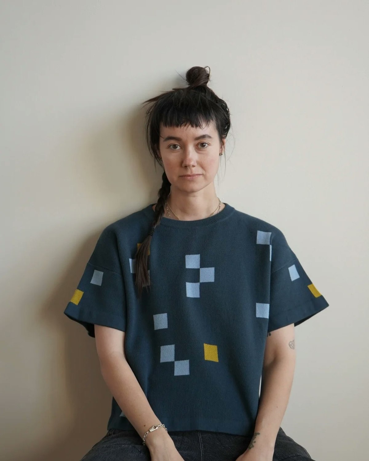 THE ENDERY Albers Short Sleeve Sweater - Image 4 of 6