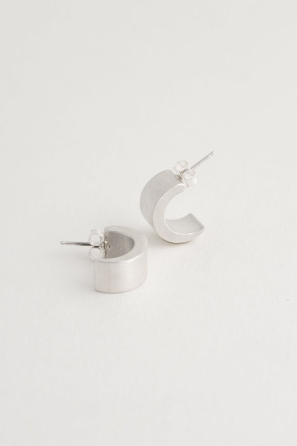 Arc Half Hoops Earrings