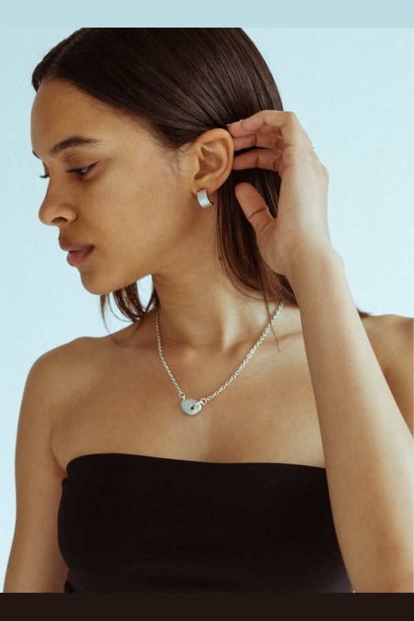 Arc Half Hoops Earrings