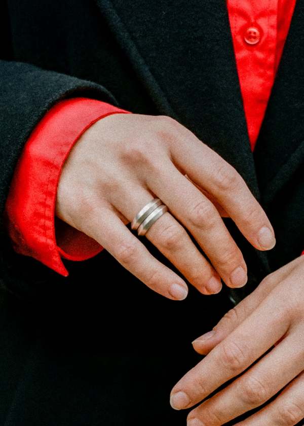 Saucer Double Stack Ring