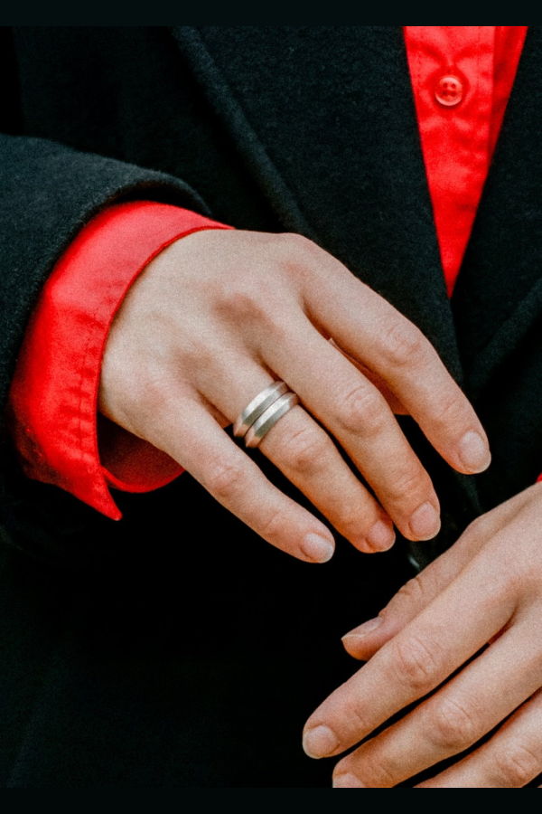 Saucer Double Stack Ring