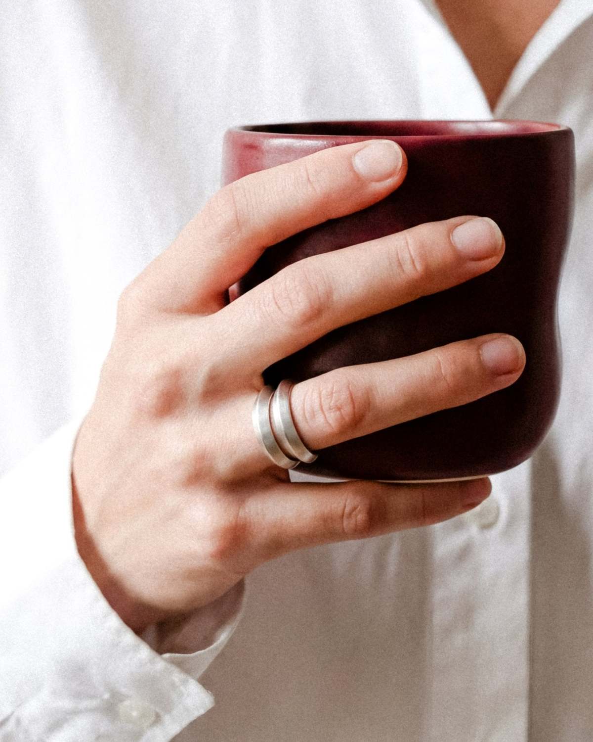 Saucer Double Stack Ring - Image 3 of 3