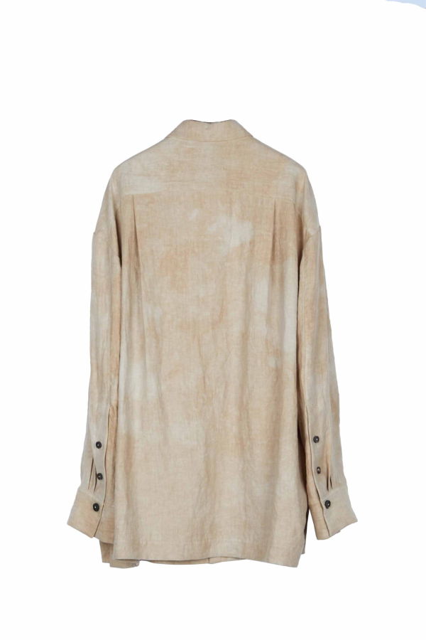 Ziggy Chen Linen Oversized Long Shirt
