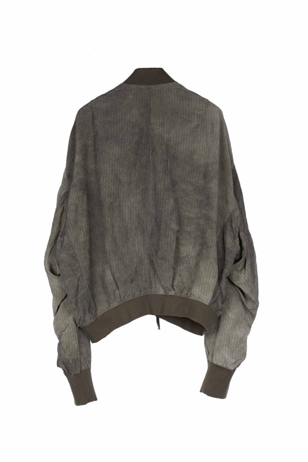 Ziggy Chen Striped Bomber Jacket