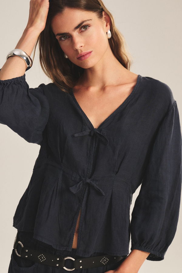 Velvet Martha Linen Top