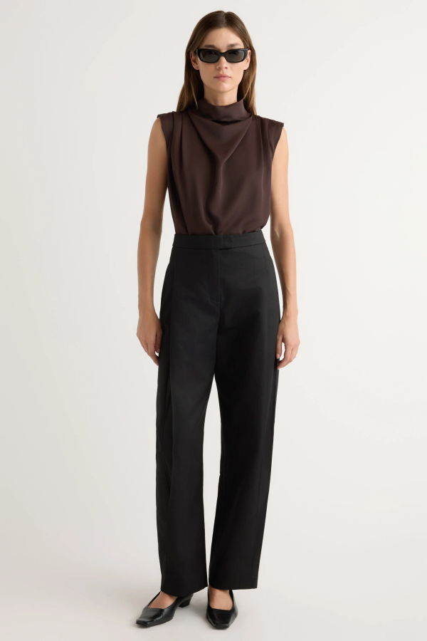 Modern Citizen Allegra Gathered-Neck Blouse