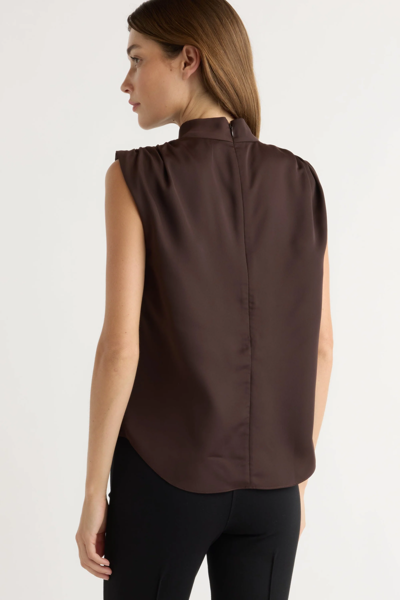 Modern Citizen Allegra Gathered-Neck Blouse
