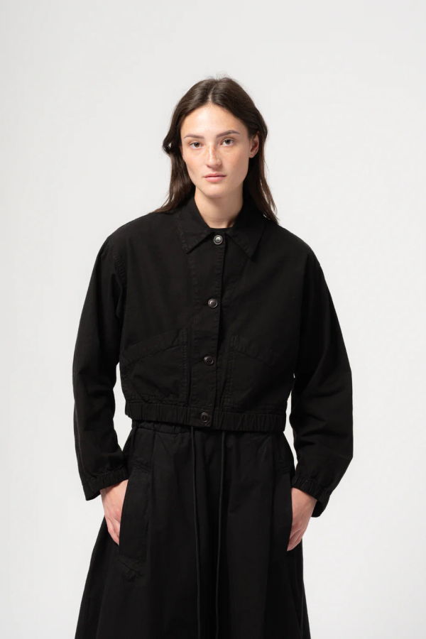 Girls of Dust Artisan Cotton Linen Shirt - Black