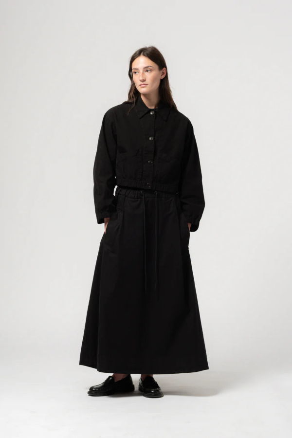 Girls of Dust Artisan Cotton Linen Shirt - Black