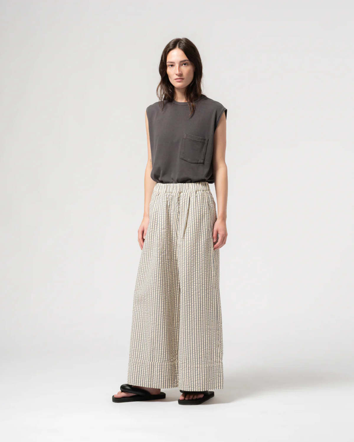 Girls of Dust Belfast Seersucker Culotte Pant - Image 2 of 4