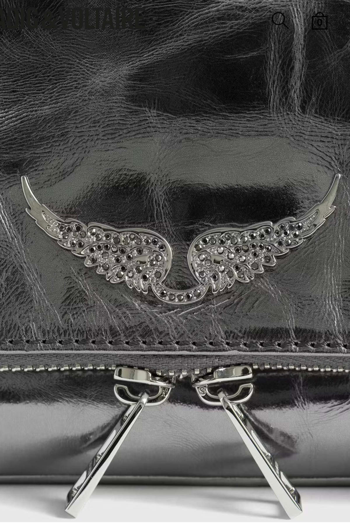 Zadig & Voltaire Rock Vintage Metal Clutch - Image 6 of 6