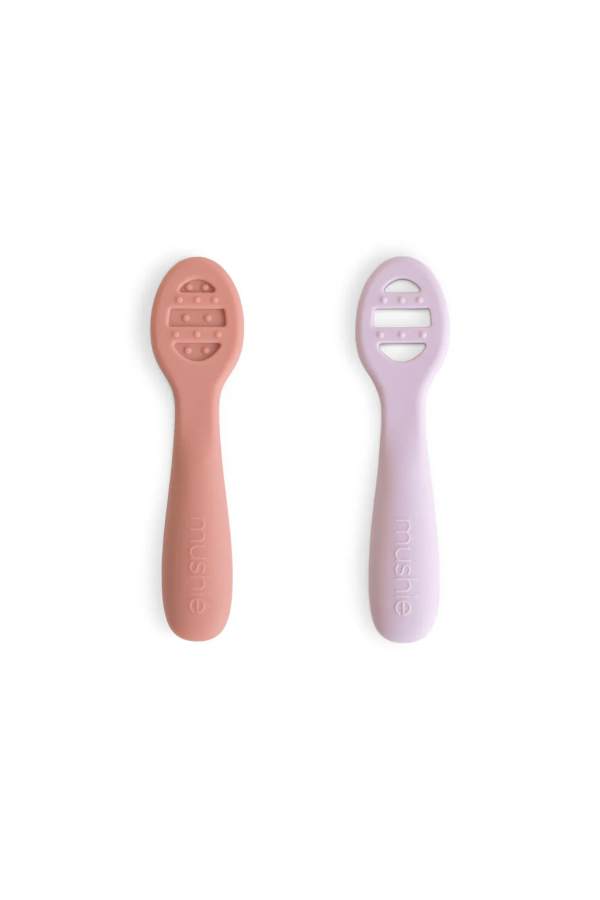 Mushie First Feeding Baby Spoons 2-Pack