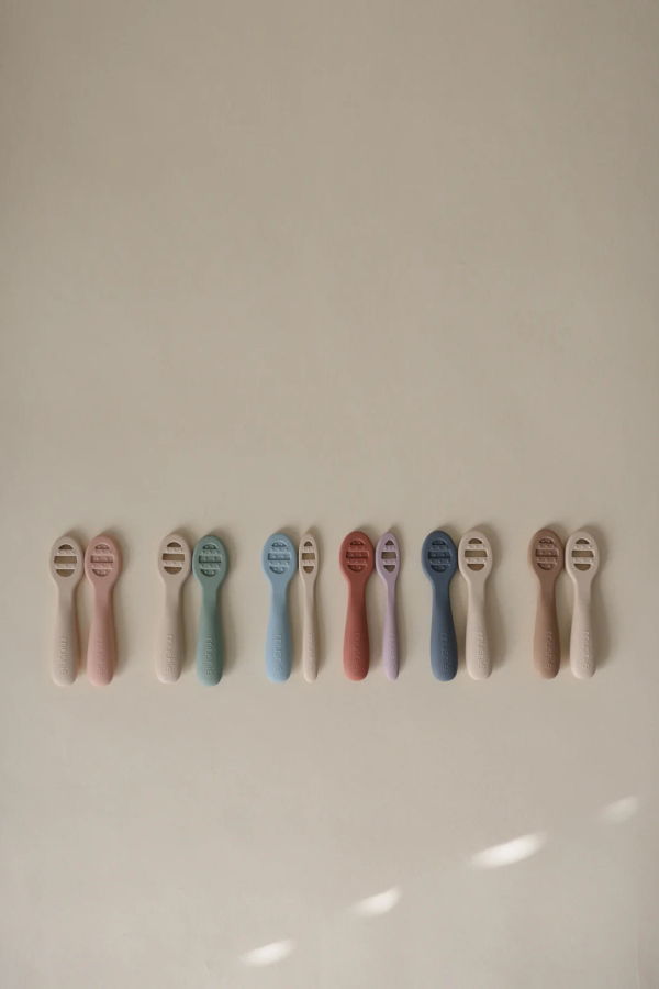 Mushie First Feeding Baby Spoons 2-Pack