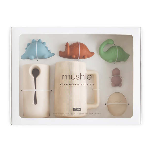KIDS Mushie Dino Bath Essentials Kit