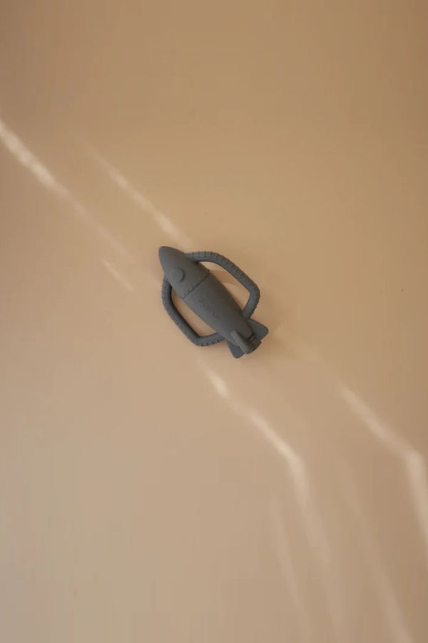 Mushie Rocket Teether Rattle Teether