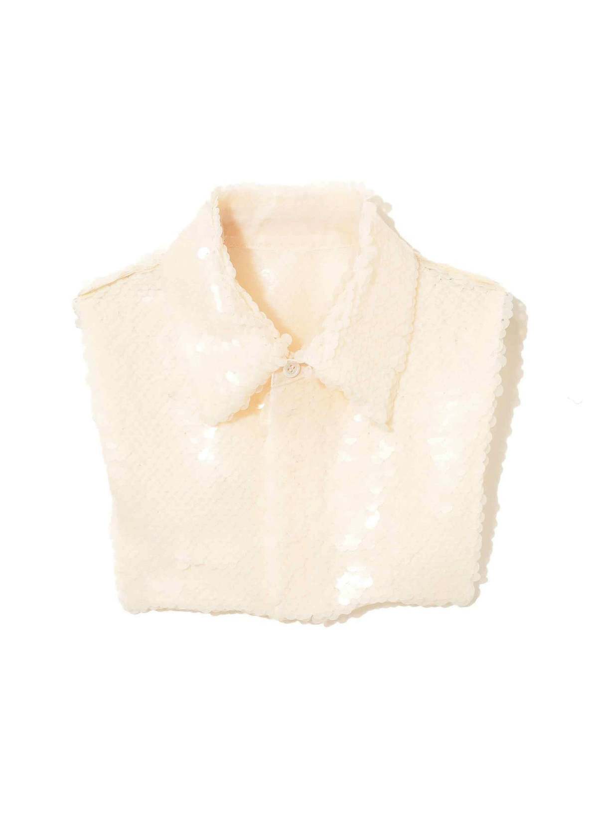 Undercover Sequin Collar Top - Image 1 of 7