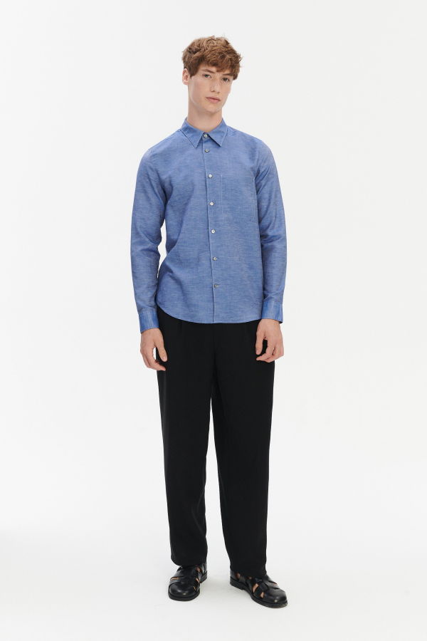 Delikatessen Feel Good Shirt in a Blend of Cotton and Linen Shirt