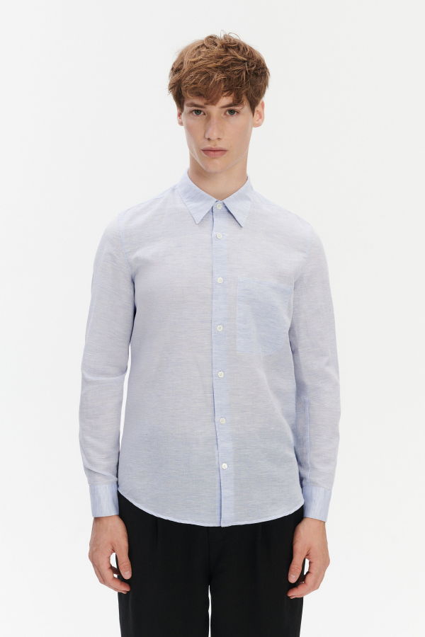 Delikatessen Feel Good Shirt in a Blend of Cotton and Linen Shirt