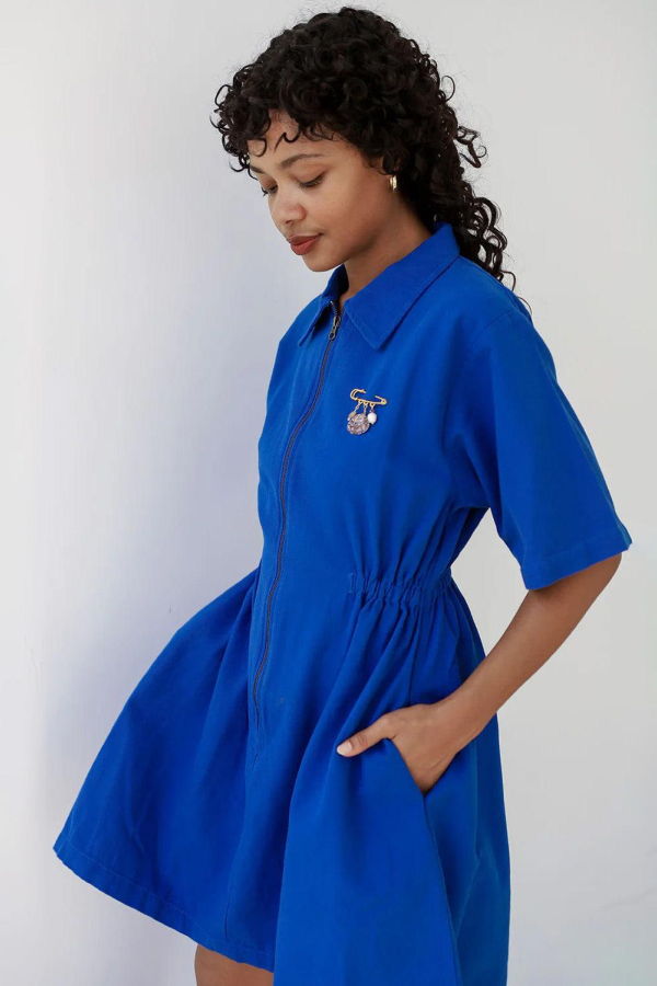 Noble Utility Dress - Cobalt Blue