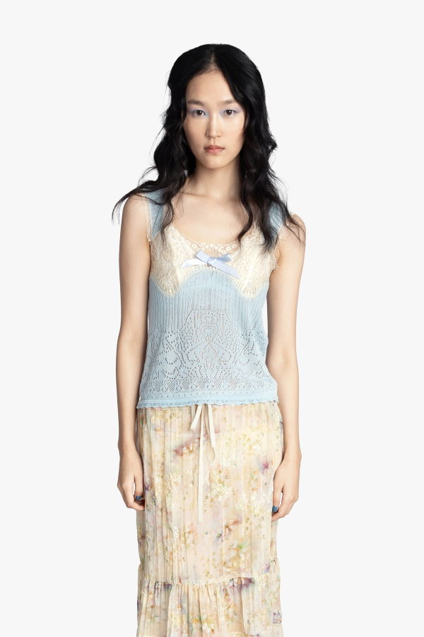 Anna Sui Lingerie Lace Knit Camisole