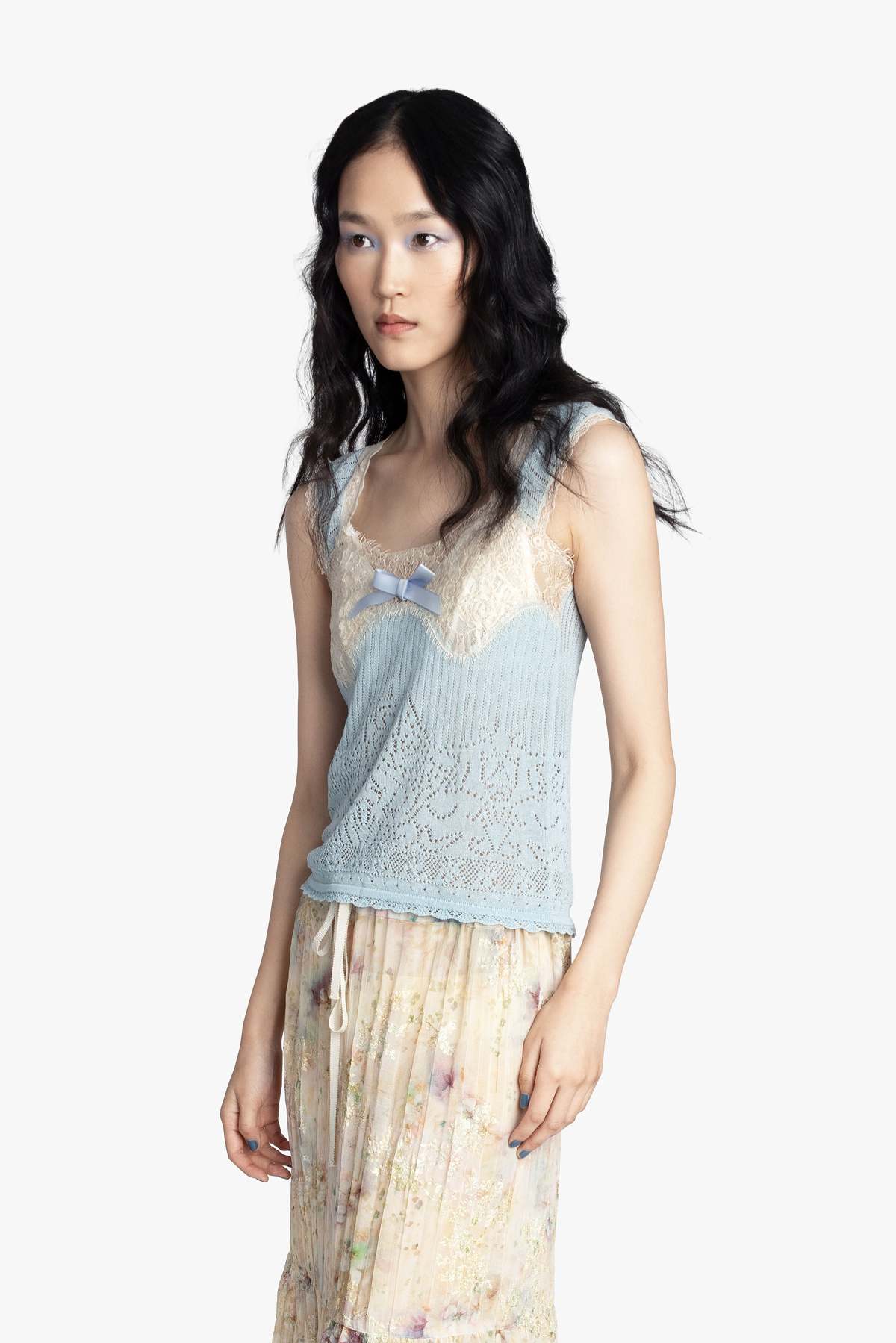 Anna Sui Lingerie Lace Knit Camisole - Image 4 of 7