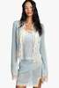 Anna Sui Lingerie Lace Knit Cardigan - Sky Blue - Thumbnail 6